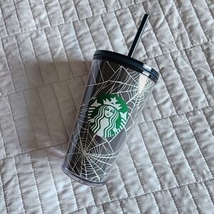 Starbucks Spider Web Glow in the Dark 16oz Halloween Tumbler